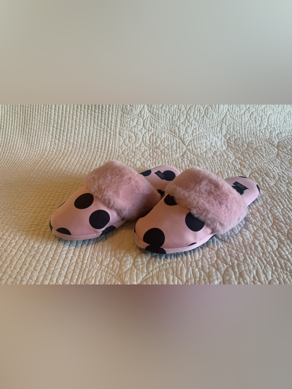 Victoria's Secret Signature Satin Slippers